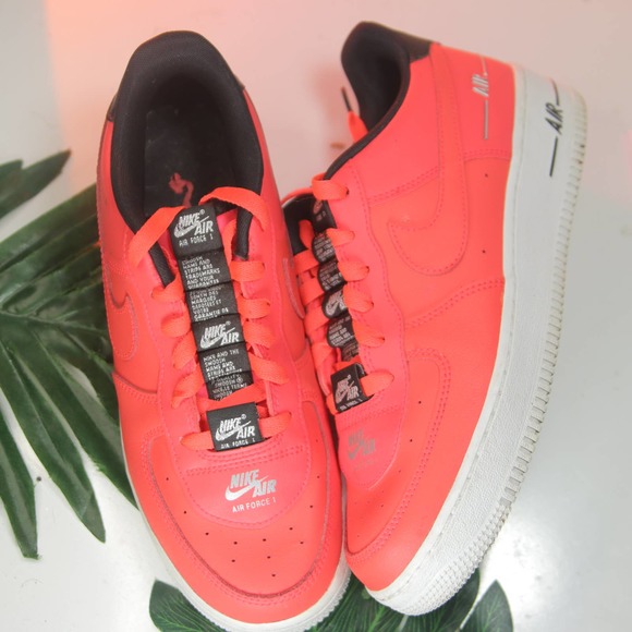 Nike Shoes - Nike Af1 Air Force 1 Orange White size 7youth/8.5womens/39EU 000742